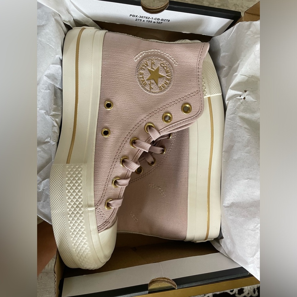 Converse Women's High-Top Sneakers - Pink/Gold